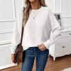Women Solid Color Pullover Knit Sweater, Simple Fashion Casual Jumper for Autumn Winter
