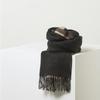 Women S caShmere 100  reverSible Shawl Scarf Gray Check Dbmu1f834
