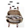 One Shoulder Messenger Bag Large Capacity Contrasting Bag First Layer Cowhide Handbag Versatile Leather Women's Bag