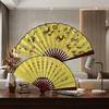 Folding Fan Chinese Style Summer 10inch Ancient Style Fan Men's Silk Cloth 2026 New Model Summer Bamboo Fan Hanfu Portable Fan