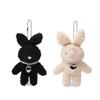 TOOAMO Pearl Necklace Rabbit Doll Keyring