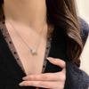 Elegante hochwertige Spitzen-Häkel-Halskette Modetrend Schlüsselbein-Kette zylindrischer Anhänger Hochzeits Schmuck Geschenke