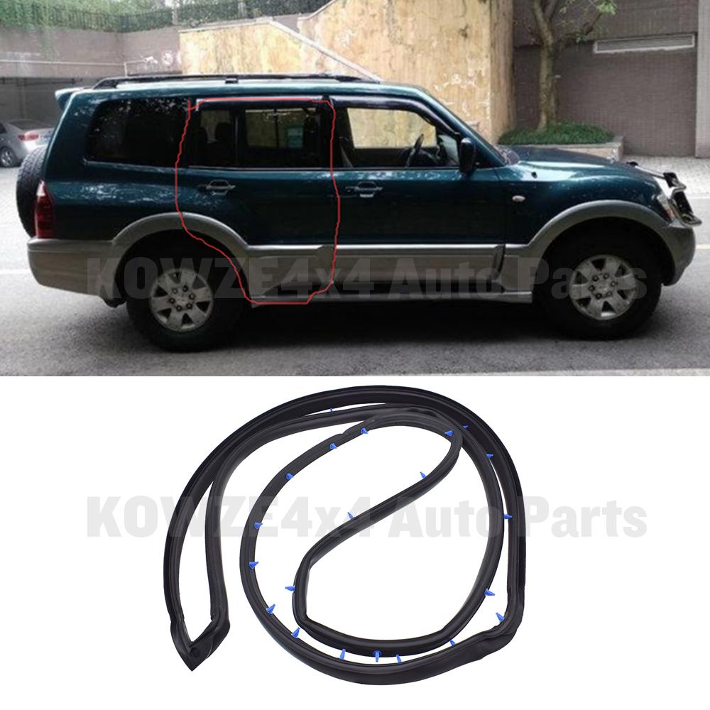 Door Rubber Seal Strip for Mitsubishi Montero Pajero 3 4 MK3 MK4 V73 V75 V77 V78 V93 V97 V98 Car Door Opening OTR Weatherstrip