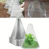 10 bucăți cloches de grădină, reutilizabile, transparente, protectoare pentru plante, cloches cu ventilație superioară pentru protejarea plantelor de păsări, melci de îngheț, lumina soarelui