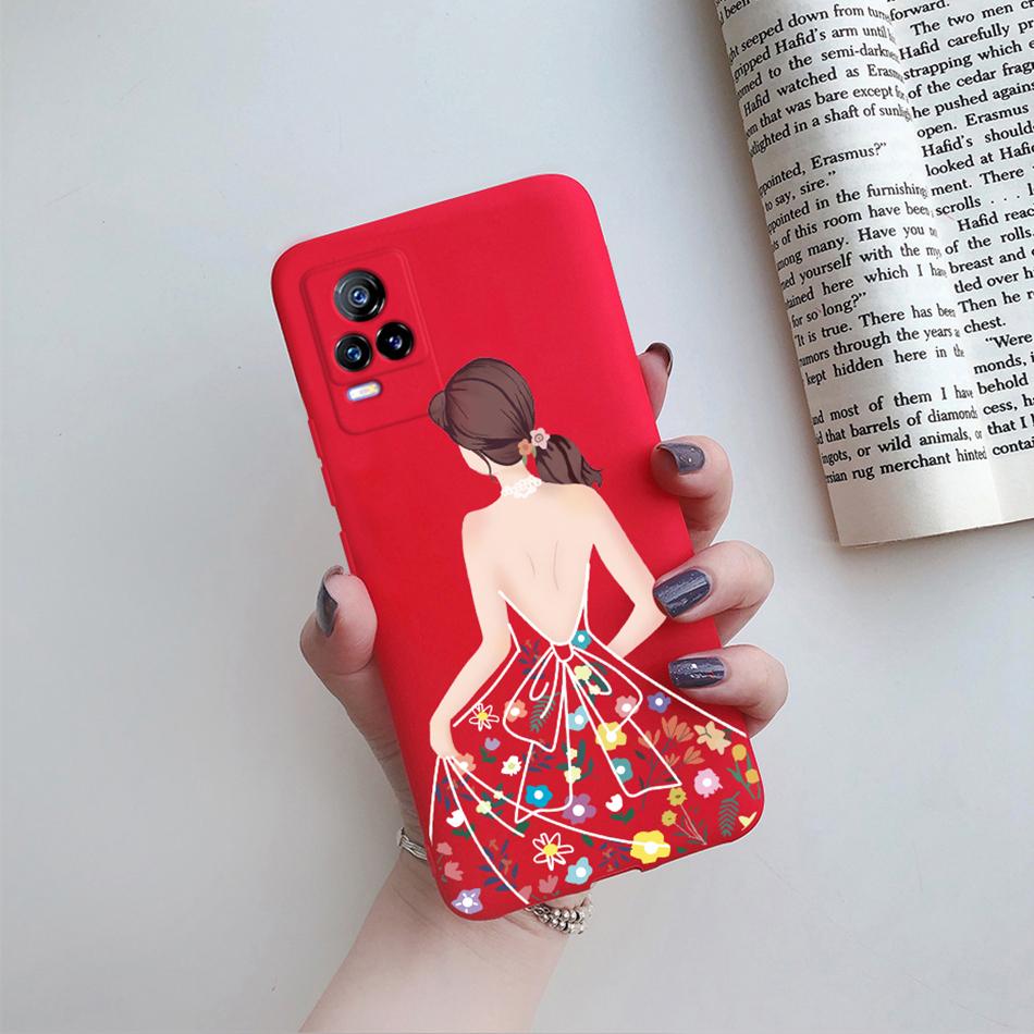 Para Funda Vivo V21e 2021 Gato Flor Suave TPU Fundas de Teléfono Para Vivo V21 V 21 V 21e 4G 5G V2061 V2066 V2108 V2050 Cubierta Trasera Fundas