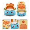 4pcs Fast Food Alloy Cars Dessert Cartoon Food Metal Cars, Children's Toy Decoration, Halloween and Christmas Gift for Boys and Girls