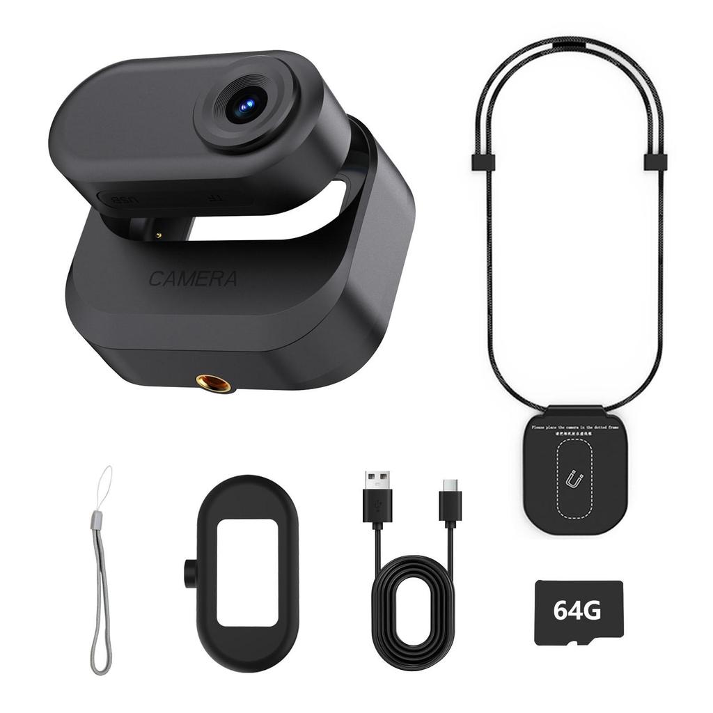 Portable Cross-Border Chest and Neck Action Camera for Vlogging, Student, and Pet Recording