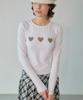 WOVEMENT Cutie Patchwork Love Top White Wbdftp005Wh