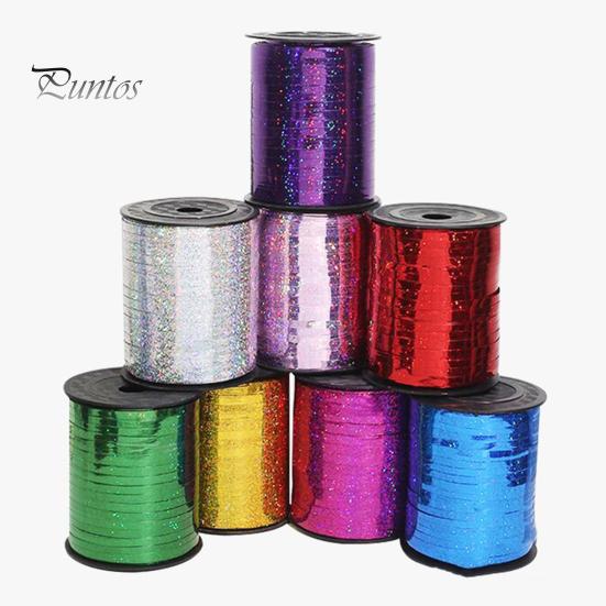 500 Yards Curling Ribbon Glitter Shiny Ballon Ribbon String Roll for Gift Wrapping Crafts Party Decorations