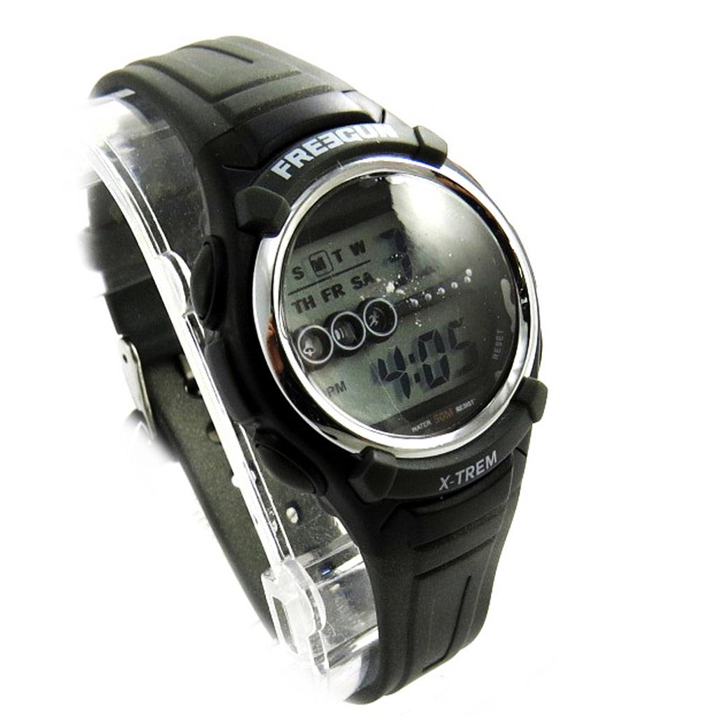 Freegun [N0130] - Montre silicone 'Freegun' noir (digital)