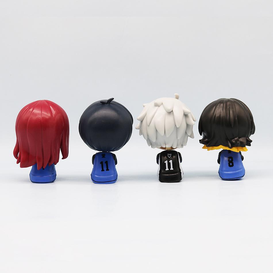 Blue Lock Action Figures Isagi Yoichi Bachira Meguru Anime Figure Q Version Figurine Pvc Collectible Model Kids Doll Toys Gifts