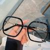 Fashion Square Glasses Frame Women Oversized Optical Transparent Spectacle Frames Vintage Eyewear Decoration Glasses Eyeglass