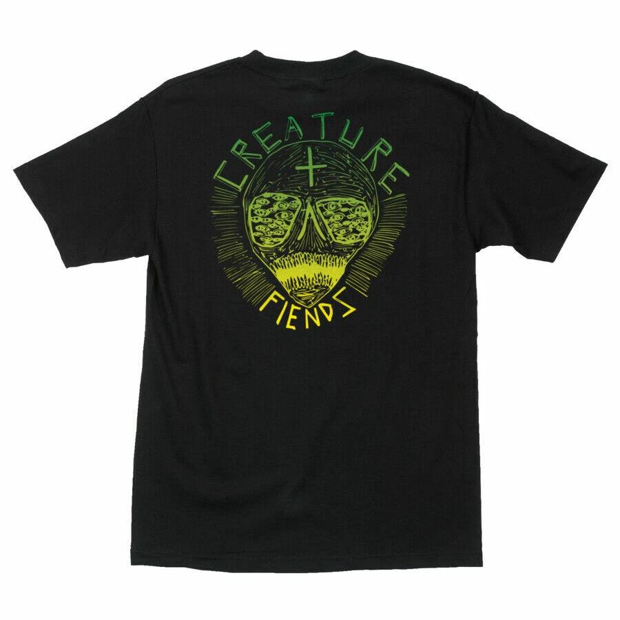 Creature MAGIC HANDZ Skateboard T Shirt BLACK L