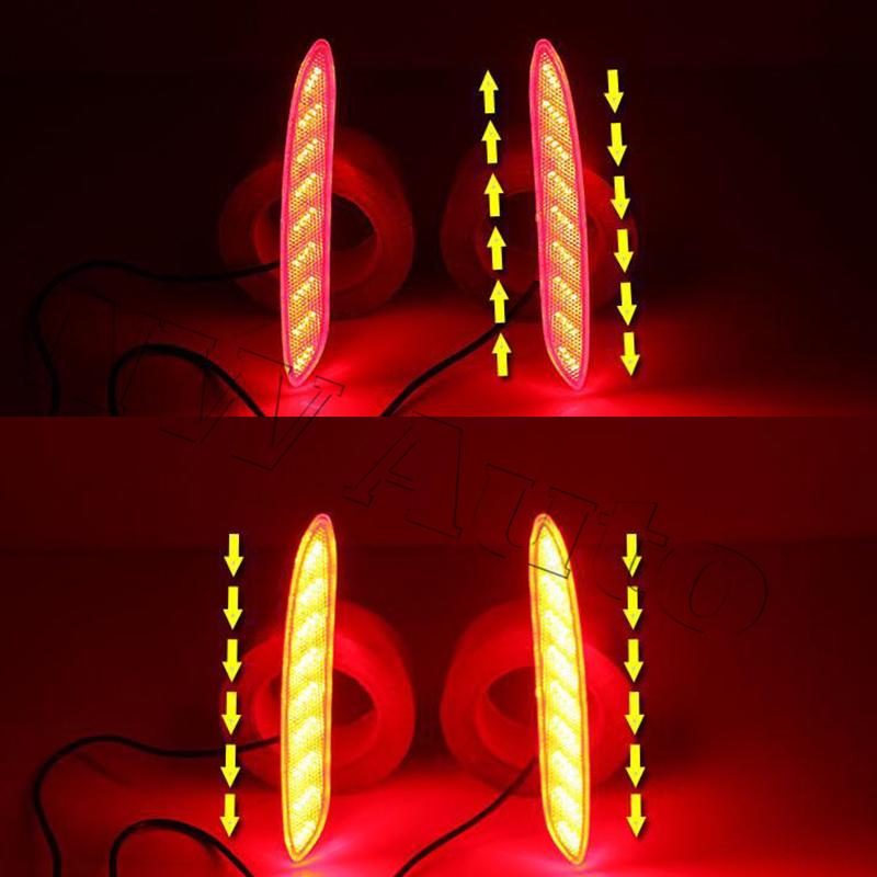 For Changan Eado Plus 2023-2024 Rear Bumper Light Modified LED Brake Light Reflective Tail Lamp синий