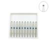 10 STK Diamond Dental Burs Drill FG Dia-burs Medium Ball Rund Type 1,6M for høyhastighets håndstykke BR-45