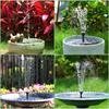 3.5W Solar Bird Bath Water Fountain Pump, with 6 Nozzles DIY Garden Ponds Pool Water Features, Ideal Outdoor Landscape Accessory