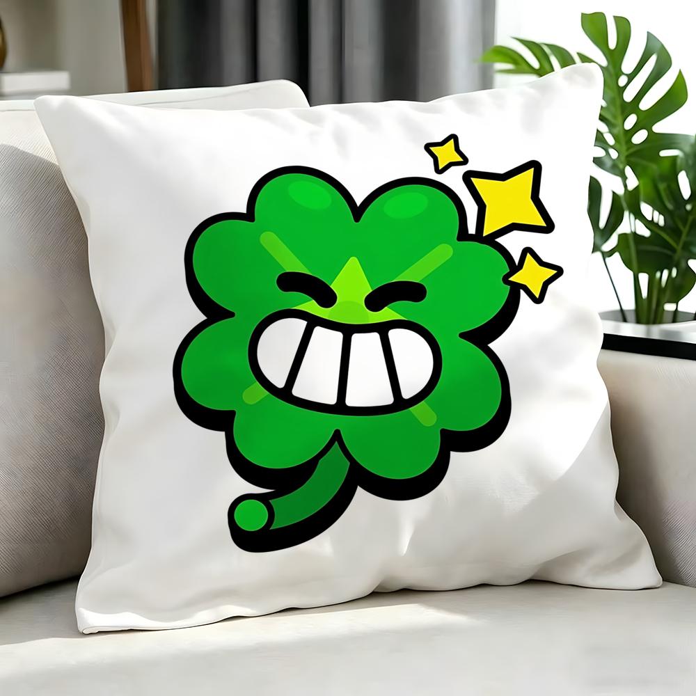 SSt Patrick Cartoon Lucky Clover Cushion Cover Cushion Cover Set Pcs x x x Pillowcase Decorative Sofa Home Decor