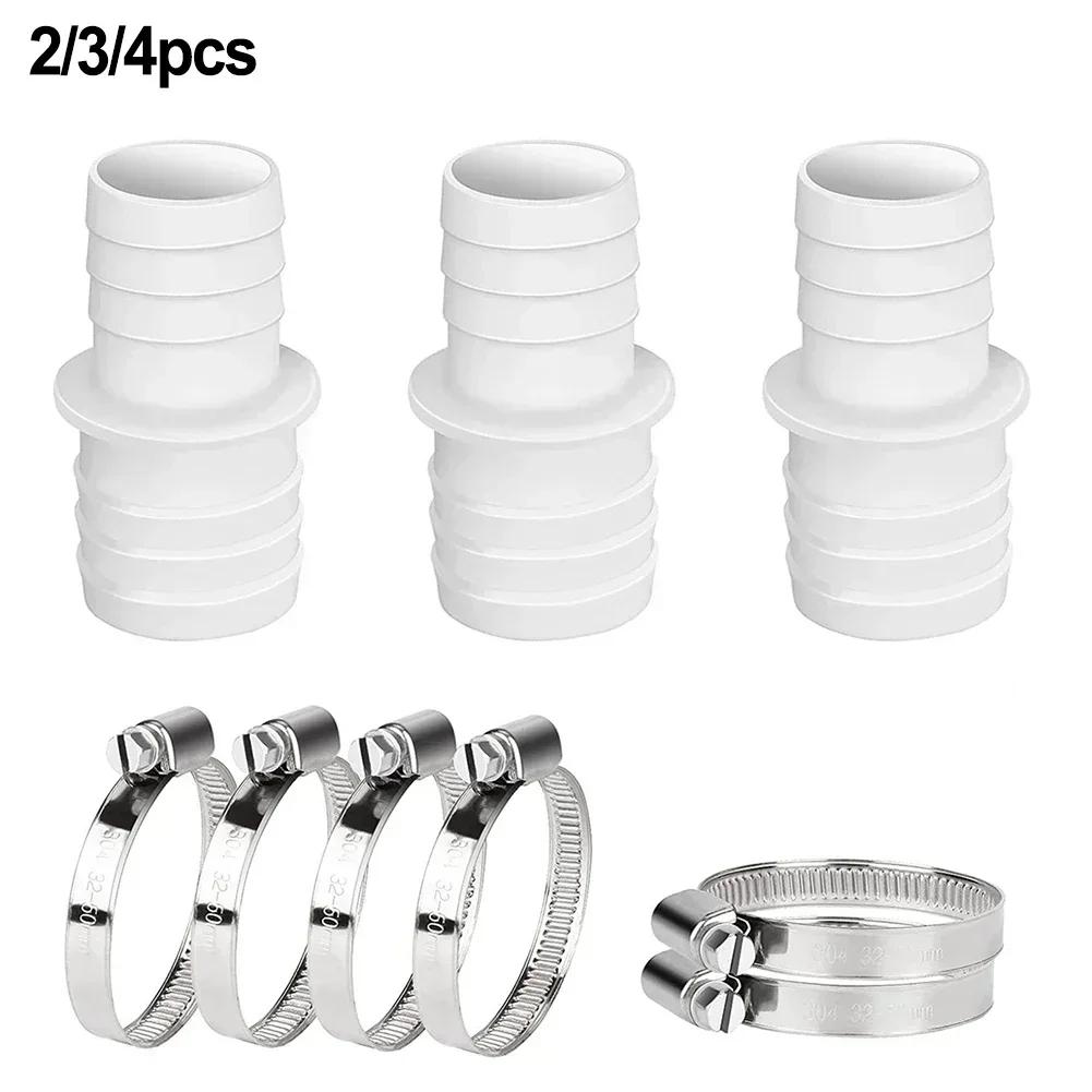 2/3/4-teiliges Schlauchverbinder-Set Mit 32-38mm Schlauchtüllen Poolschlauch-Adapter Düsenadapter Schlauchfitting Zubehör Poolreinigungswerkzeug