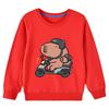 Children's Clothing Kawaii Cartoon Capybara Print Long Sleeve T-shirt Animal Capibara Sport Shirts Kids Cotton Sweatshirt