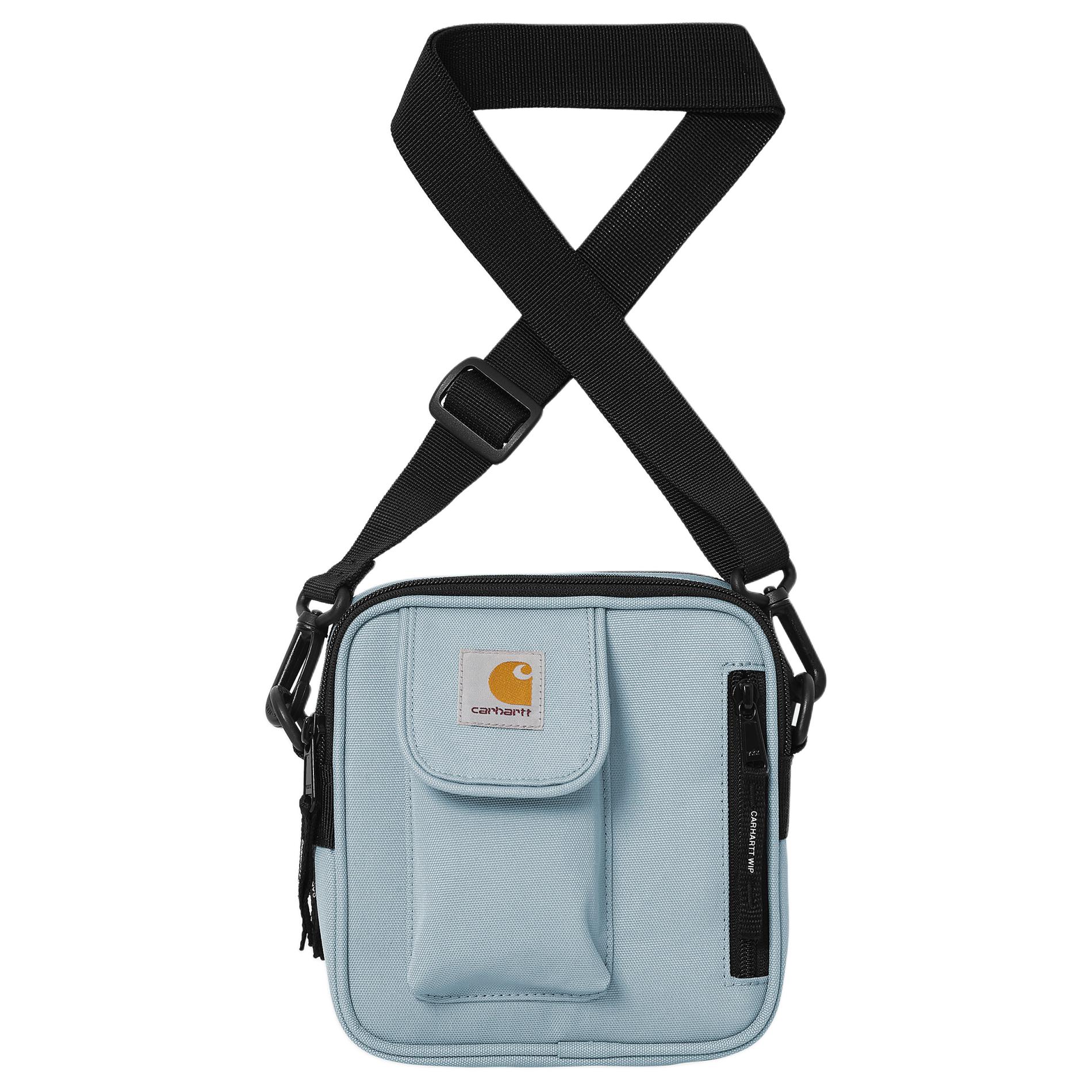 

New Carhartt WIP Essentials Recycled Polyester With Polyurethane Crossbody Bag, Shoulder Bag Trumpets Unisex Sky Blue I031470-0W9-XX 17.0*6.1*16.5CM