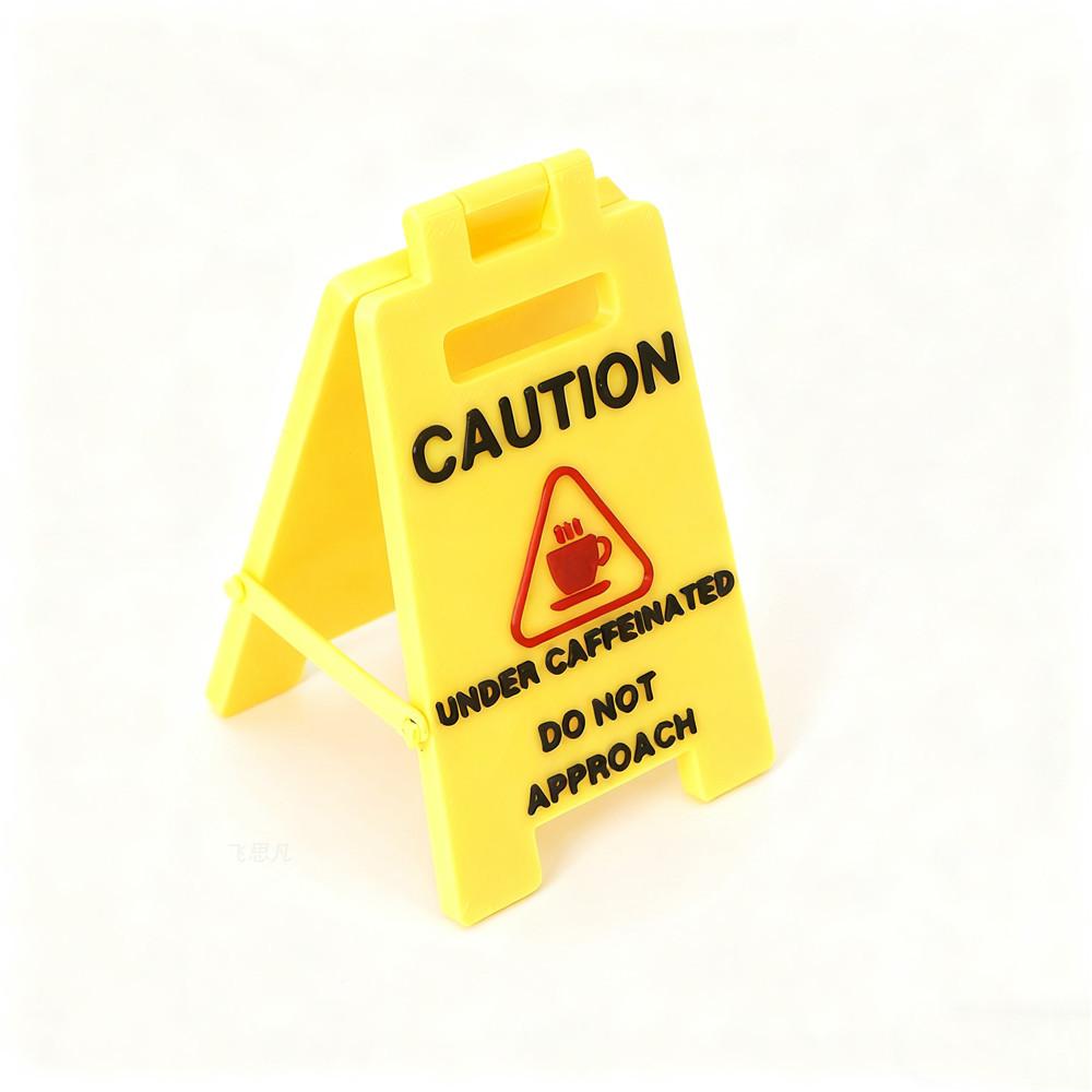 Caution Overstimulated Desk Sign Desk Do Not Approach Table Sign Mini Warning For Gag Gift
