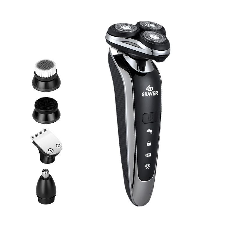 

Электробритва для мужчин, стрижка волос, 3D плавающее лезвие, моющееся, тип C, USB, перезаряжаемая, бритвенная машинка для бороды, мужская машинка для стрижки волос