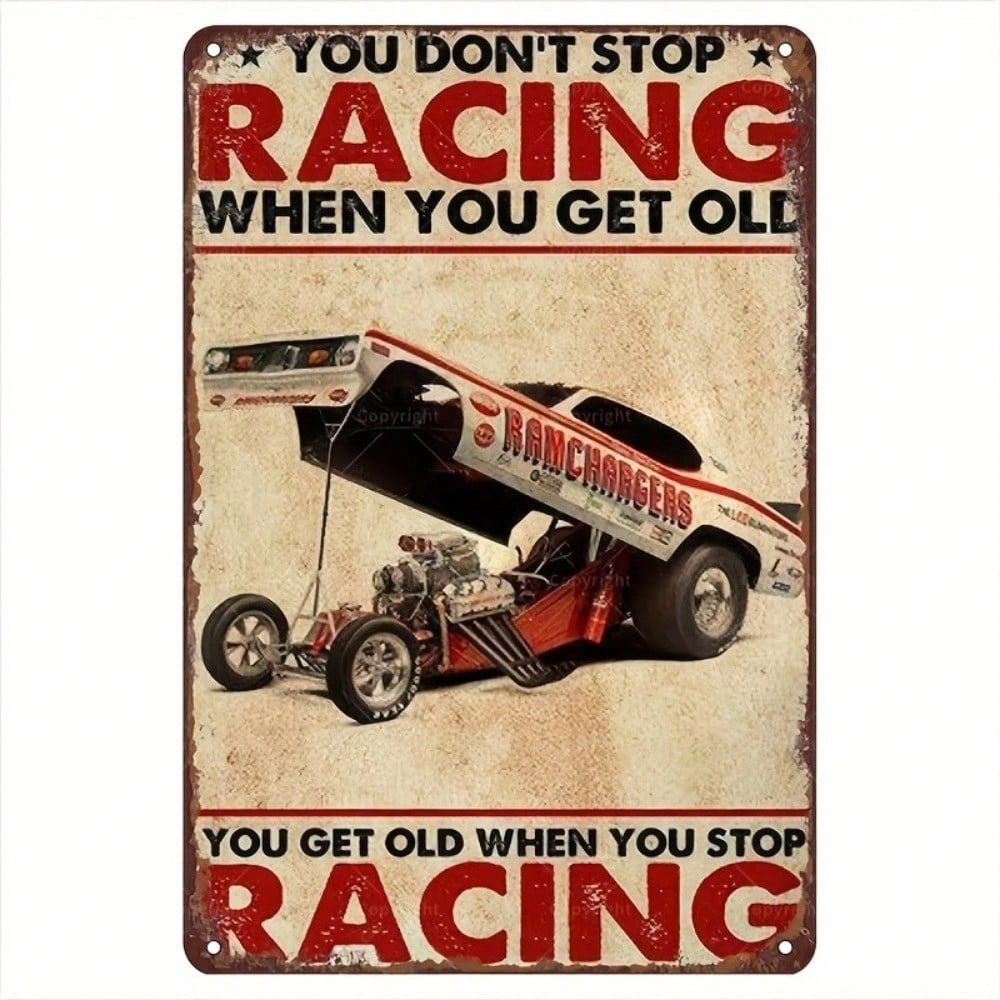 

Vintage Racing Metal Tin Sign Wall Decor 8x12 Inch Retro Garage Man Cave Bar Home Art різнокольоровий