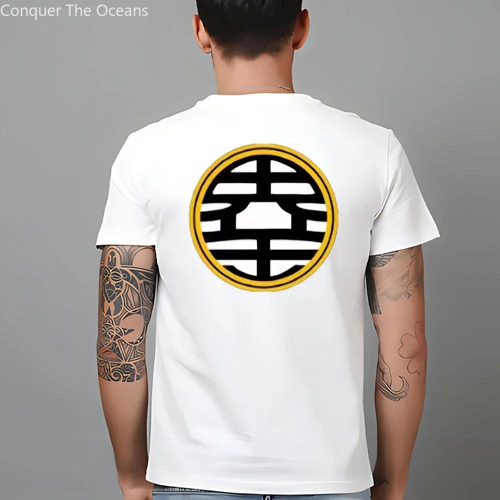 Anime Cosplay bavlna Pánské tričko Pánské Goku potisk Krátký rukáv Tričko Letní ležérní tričko Streetwear Mikina Dámské oblečení