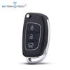 MYREMOTEKEY FCC ID RKE-4F08 Flip Remote Key Shell for Hyundai Santa Fe Accent 3 Button