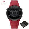 Naviforce Men's Boy Digital Watch Date Day Chronograph Silicone Strap Night Pattern Waterproof Outdoor Casual Sports Men's Boy Watch NF9246