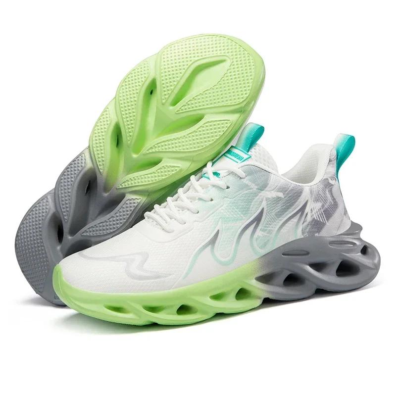 2025 Laufschuhe Herren Mesh Atmungsaktiv Flache Dämpfung Weiche Bequeme Sneakers Outdoor Gym Trendy Casual Joggingschuhe für Herren