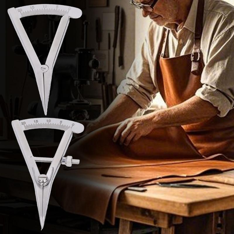 Stainless Steel Leather Wing Divider With Ergonomic Handle for Accurate Crafting Projects