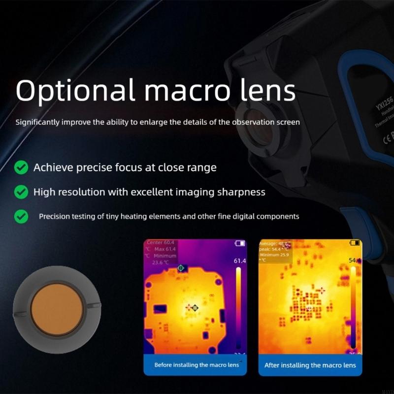 Thermal Imager 80x62/96x96 Resolution -20℃ To 500℃ Thermal Imaging Camera Type-C Port Thermal Camera with Flashlight M4YD
