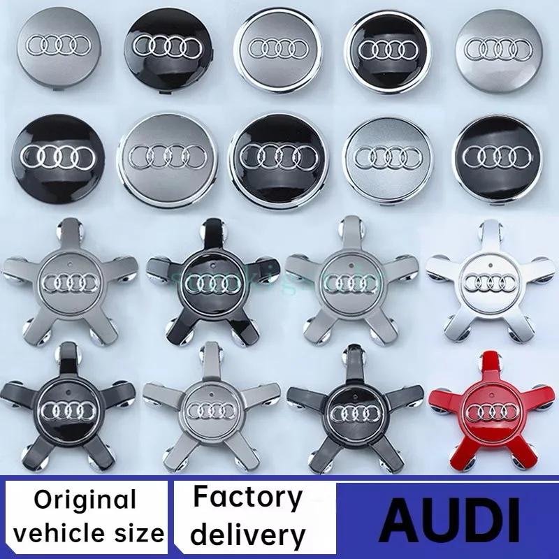 4 Pezzi Coprimozzi Centrali Ruota Copertura Stemmi Adesivi 60mm 61mm 68mm 69mm 77mm 137mm per Audi A3 A4 A5 A6 A7 A8 S4 S6 ecc.