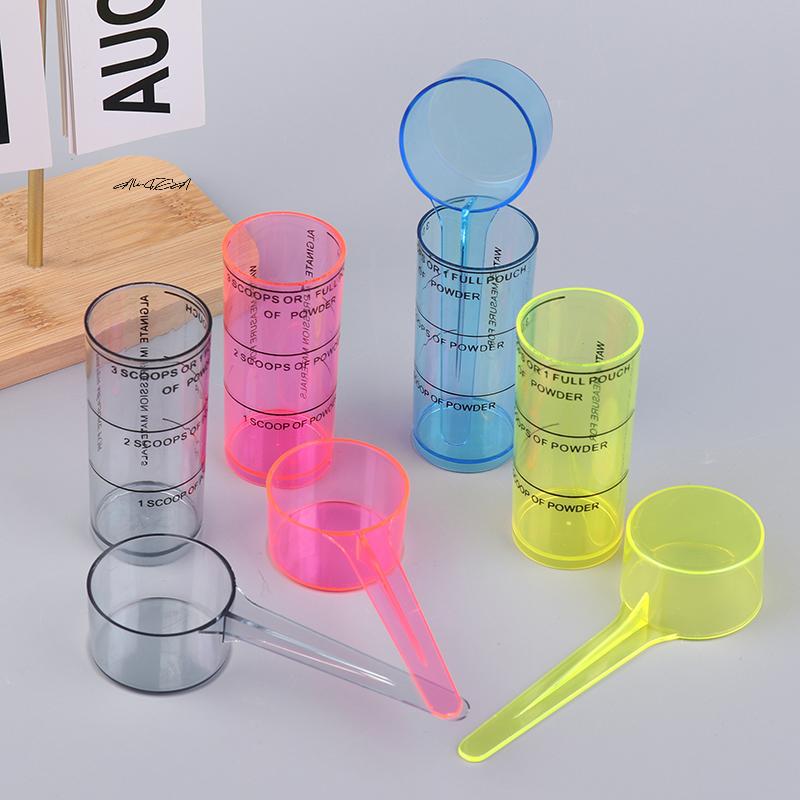Plastic Dental Alginate Measuring Spoon Liquid Oral Impression Material Mixing Cup Scoop for Dental Lab Powder Surveying Tool