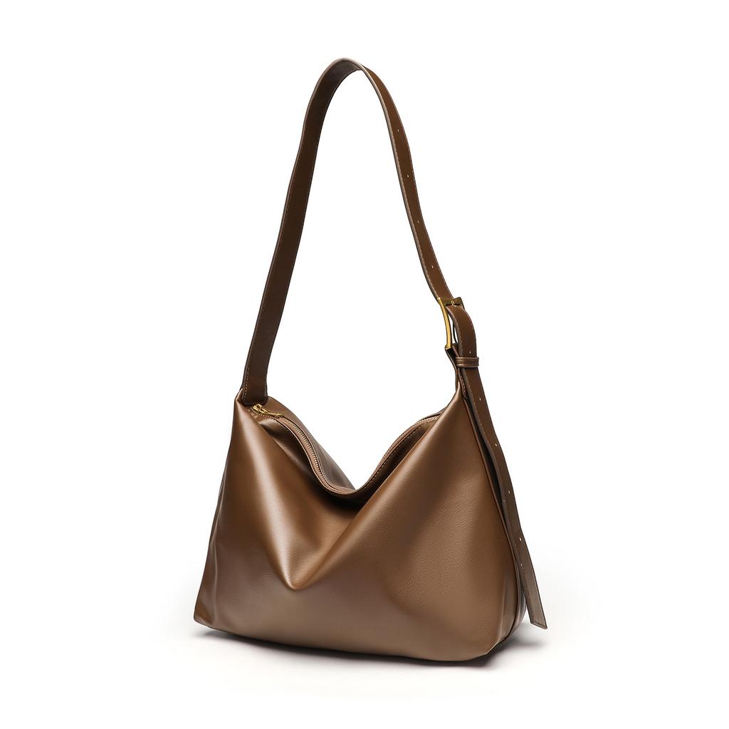 Soft Leather Shoulder For Women Minimalist Large Capacity Tote Bag Women's Trend New Cvenient Commuting Bag Underarm Bag