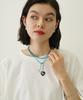 [Milkfed] Beads and Heart Charm Necklace 103252054008 Green One Size