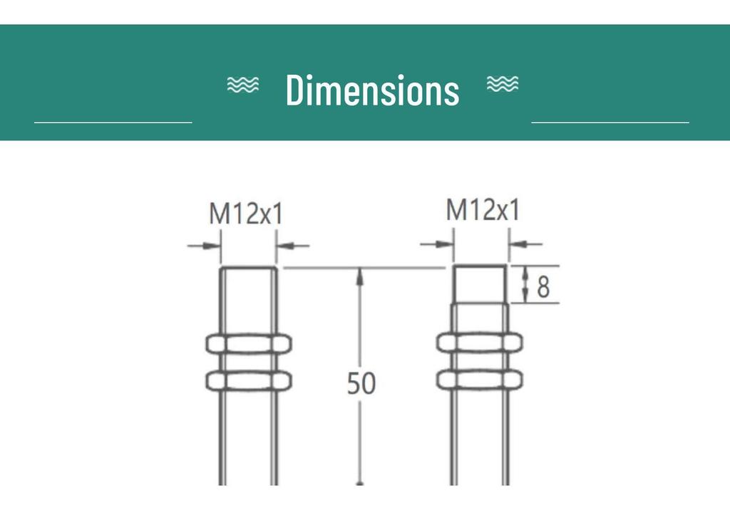 M12 High-Temperature Resistant 120°C Inductive Proximity Switch GW12M-N