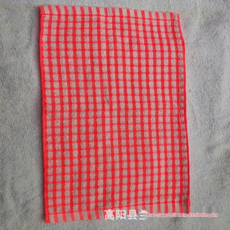 Color Grid Cotton Tea Towel: 28x40cm, 23g, Available In Six Colors, High Quality with Various Specifications.