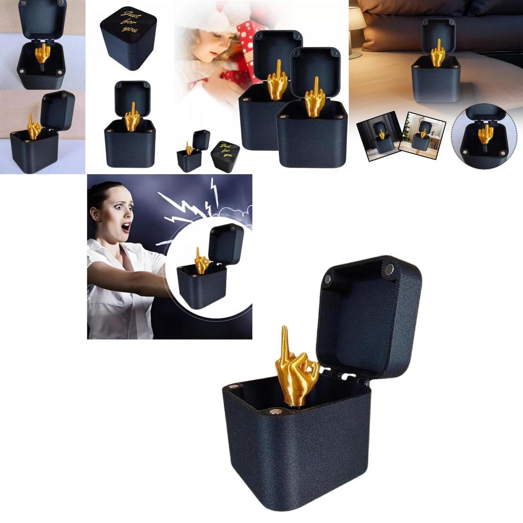 Funny Middle Finger In A Box Unique Christmas Gift Modern Minimalist Design For Anyone