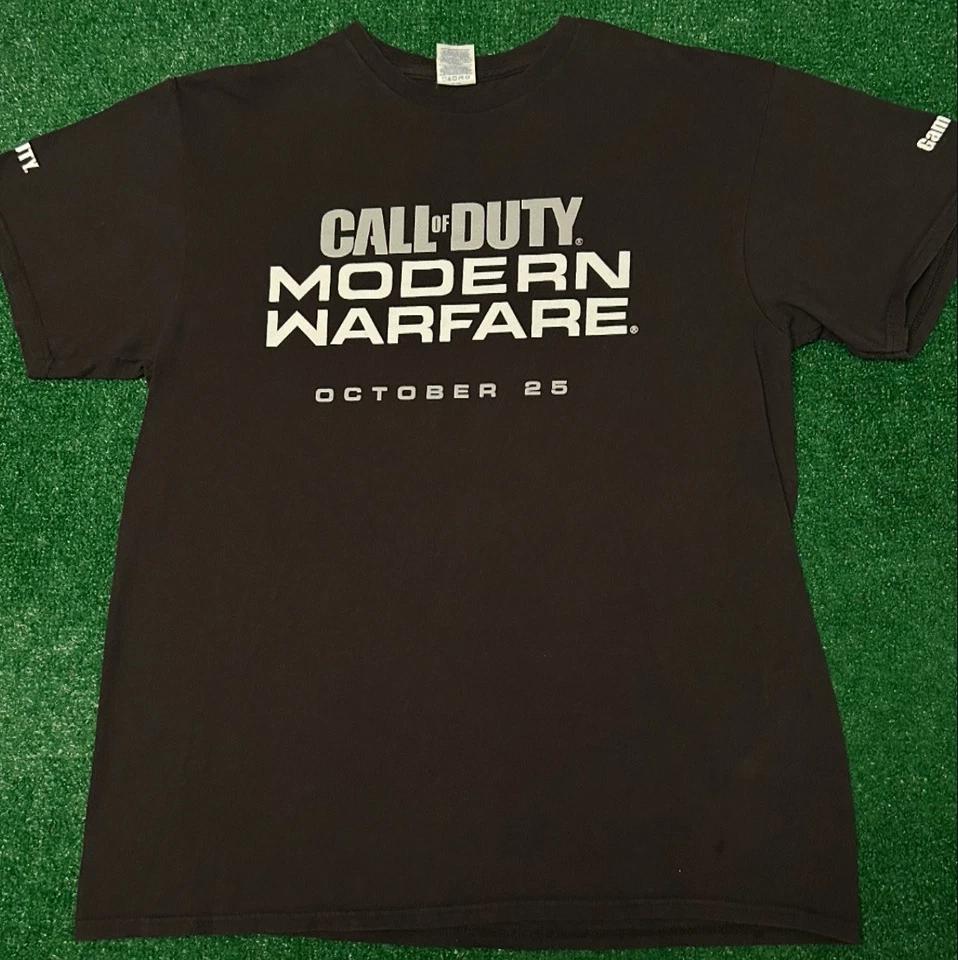

Call Of Duty Modern Warfare Video Game Promo Shirt Mens Size M GameStop Vintage 4XL