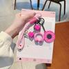 Simulation Style Fitness Series Pendant Detachable Bag Charm Creative Dopamine Plates Keychain