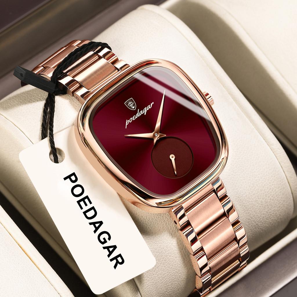 Swiss Luxury Ladies Watch Waterproof Quartz Watch With Elegant Oval Dial For Casual Wear