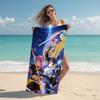 1Pc Fantasy Heroes Action Beach Towel Microfiber Beach Towel Thin Absorbent For Beach Swimming Yoga Bath Sports 0917195