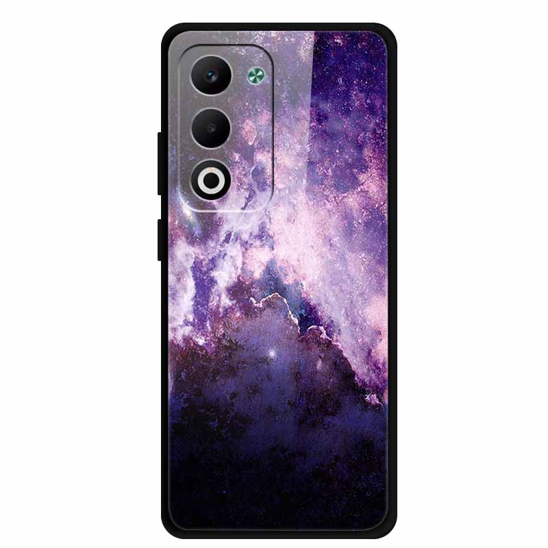 Glass Back Cover For OPPO A5i Pro 5G Case A5iPro Coque Hard Tempered Glass Case For OPPO A5m A5 5G 4G Phone Case A 5 Soft Bumper