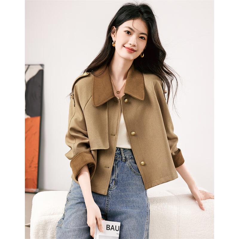 

Женская короткая куртка пэчворк для ранней осени XL