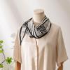 2025 Elegant Mulberry Silk Double Crepe Shawl: Fashionable and Warm Dual-Use Snood for Women