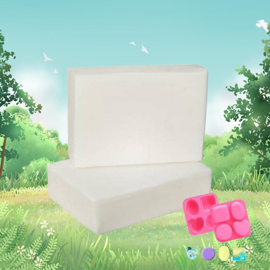 premium milk shea butter soap base 500gm pack with 1 best silicone soap mould combo
