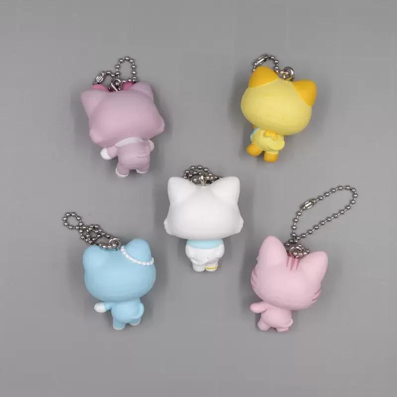 Cinnamorolles Dessertes Series Cat DIY Materials Figures Peripheral Products Model Pendant Key Chain