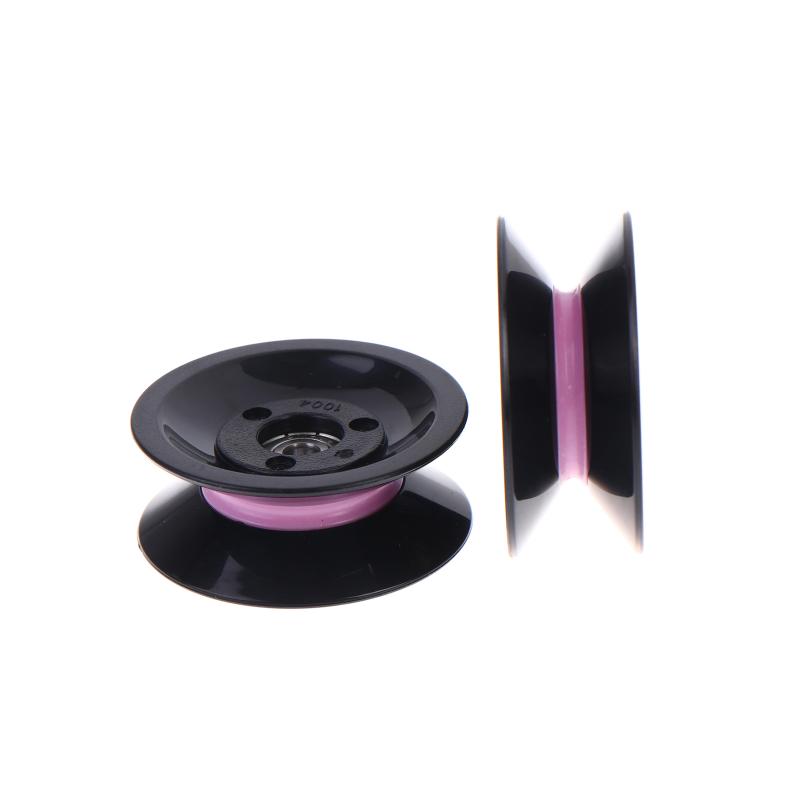 2 Stück 1004 U-Nut V-Nut Rad Wickelmaschine Riemenscheibe Keramik Drahtführungsrad Kombinierte Führungsscheibe